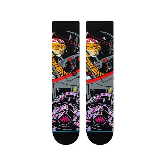 Stance x Star Wars Warped Pilot Mens Socks Sz L - Picture 2 of 5
